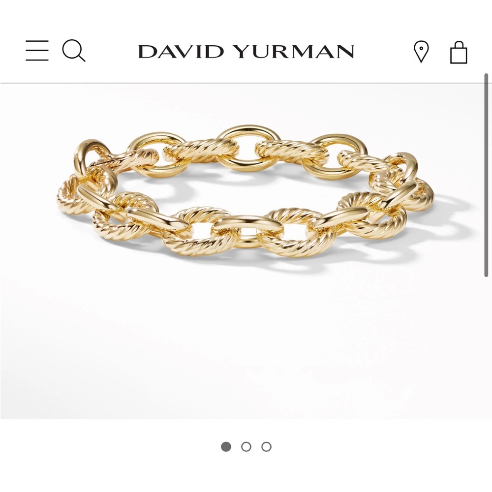 David Yurman Oval Link Chain Bracelet in 18K Yellow Gold